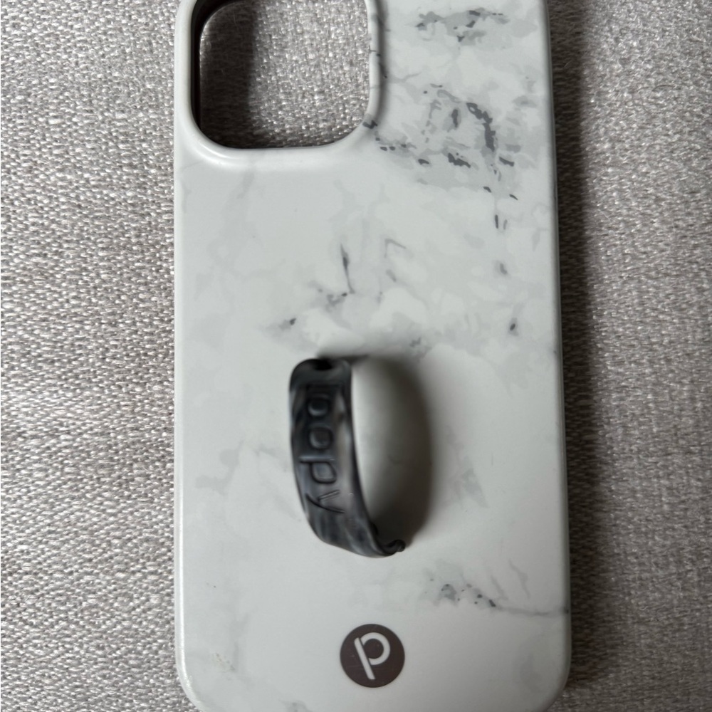 Loopy Case White and Gray Marble Phone Case